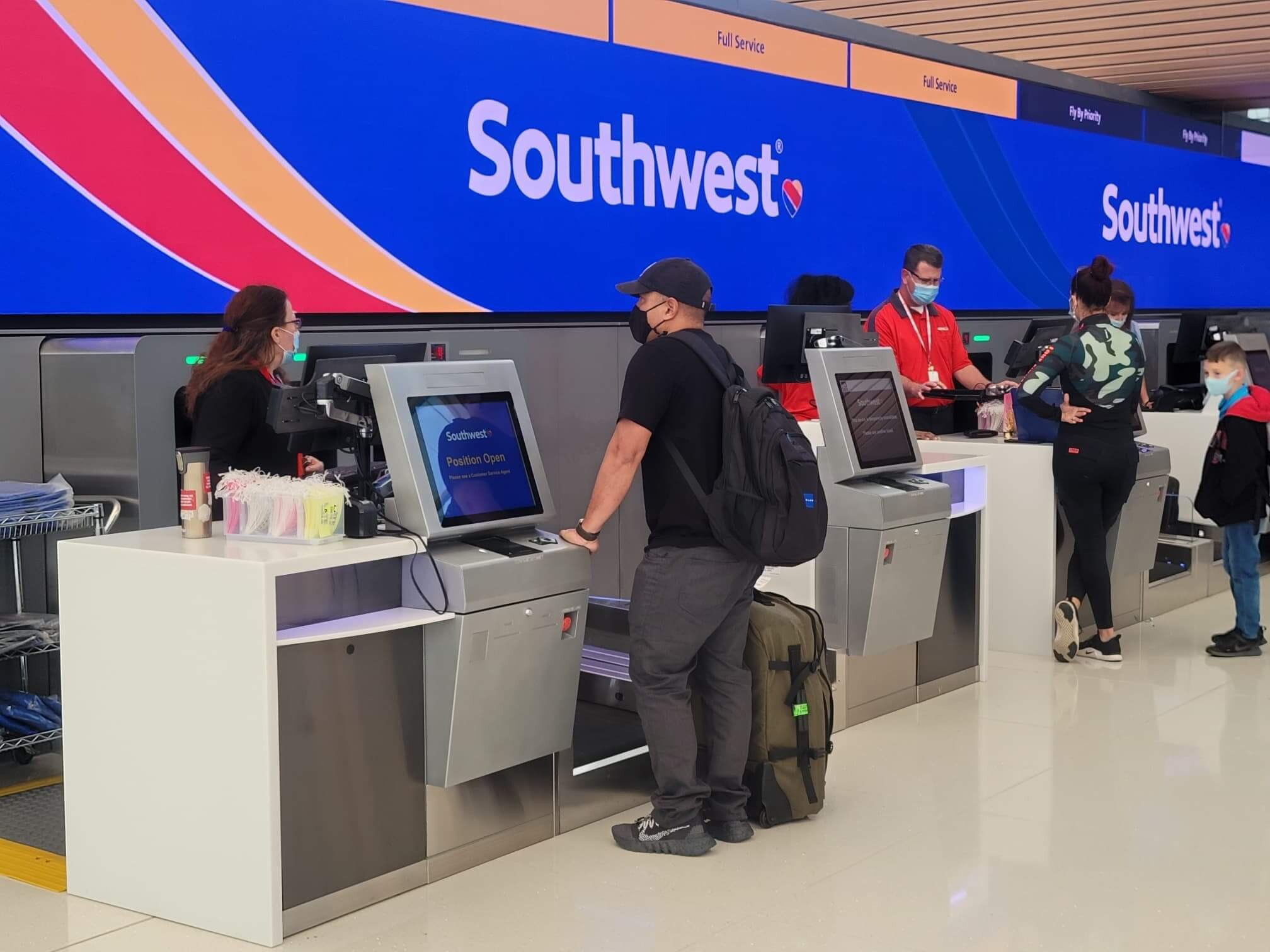 southwest airlines kiosks