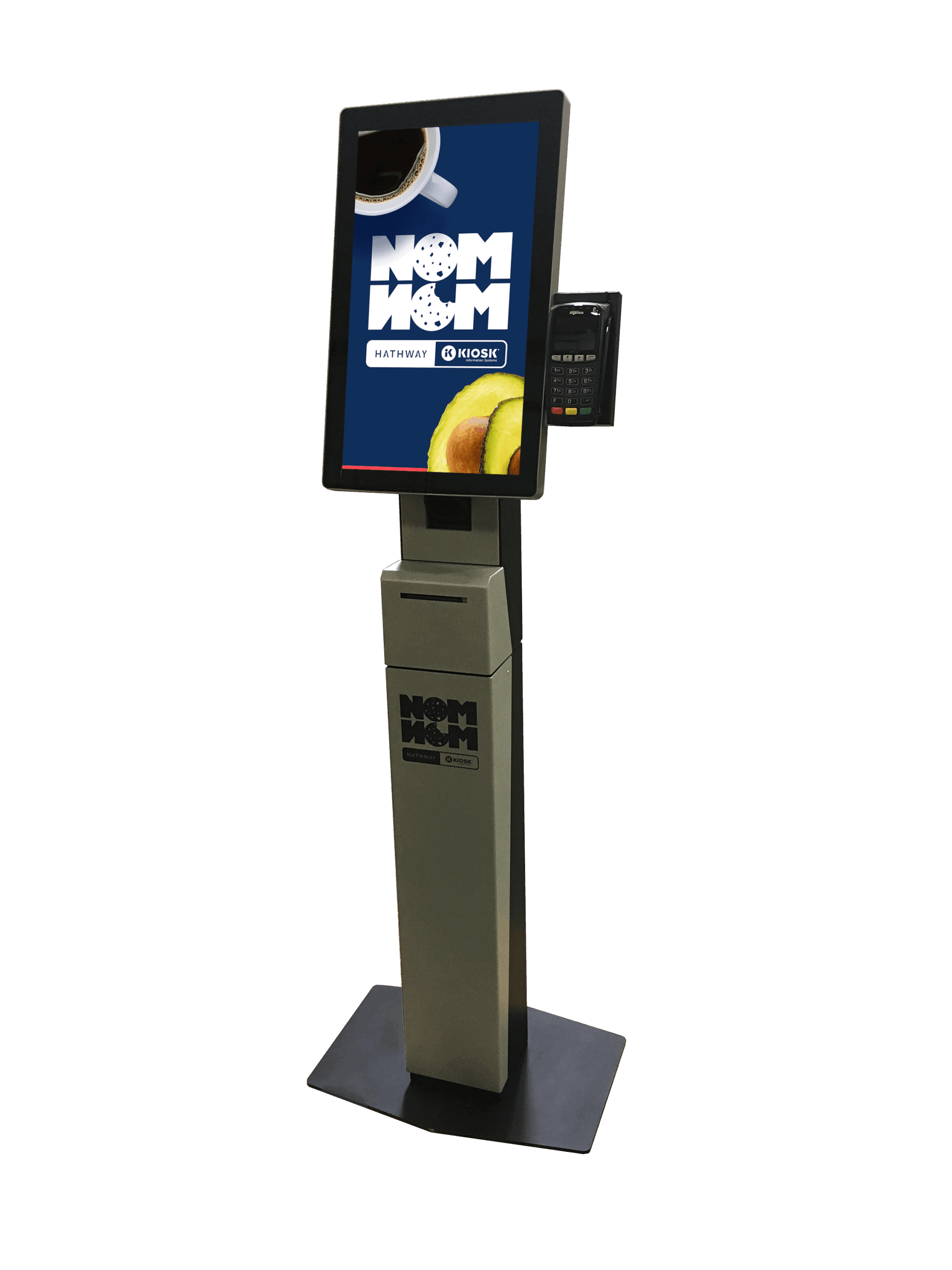 Food ordering pedestal kiosk