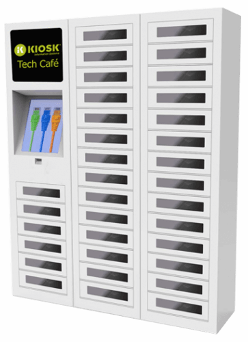 Kiosk Tech Cafe distribution locker