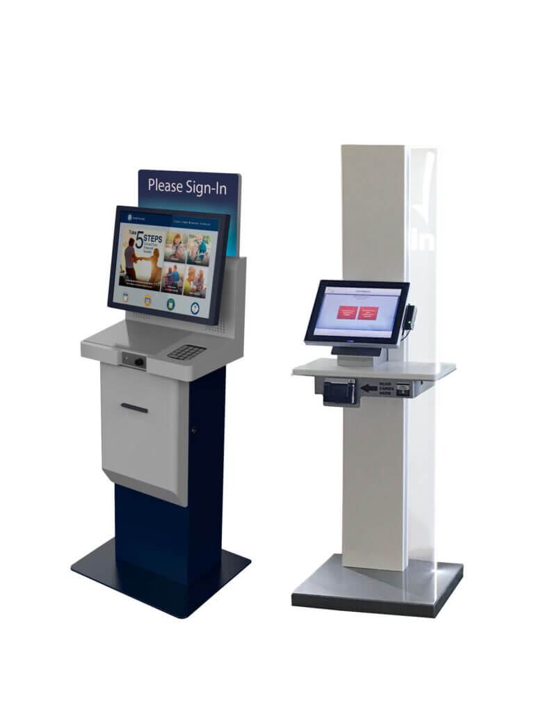 check in and queuing kiosks