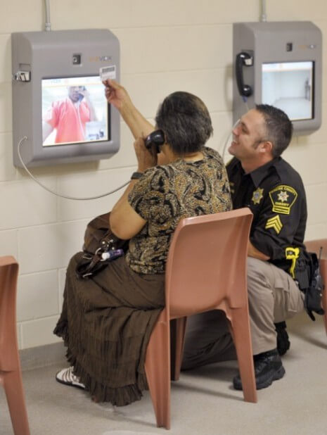 inmate video visitation kiosk