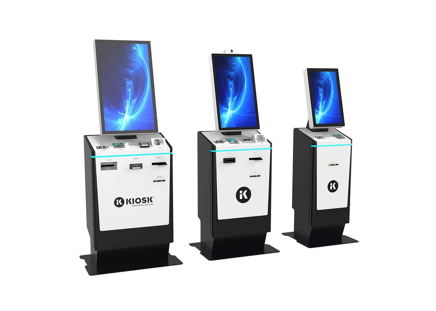 Three Expanse kiosks