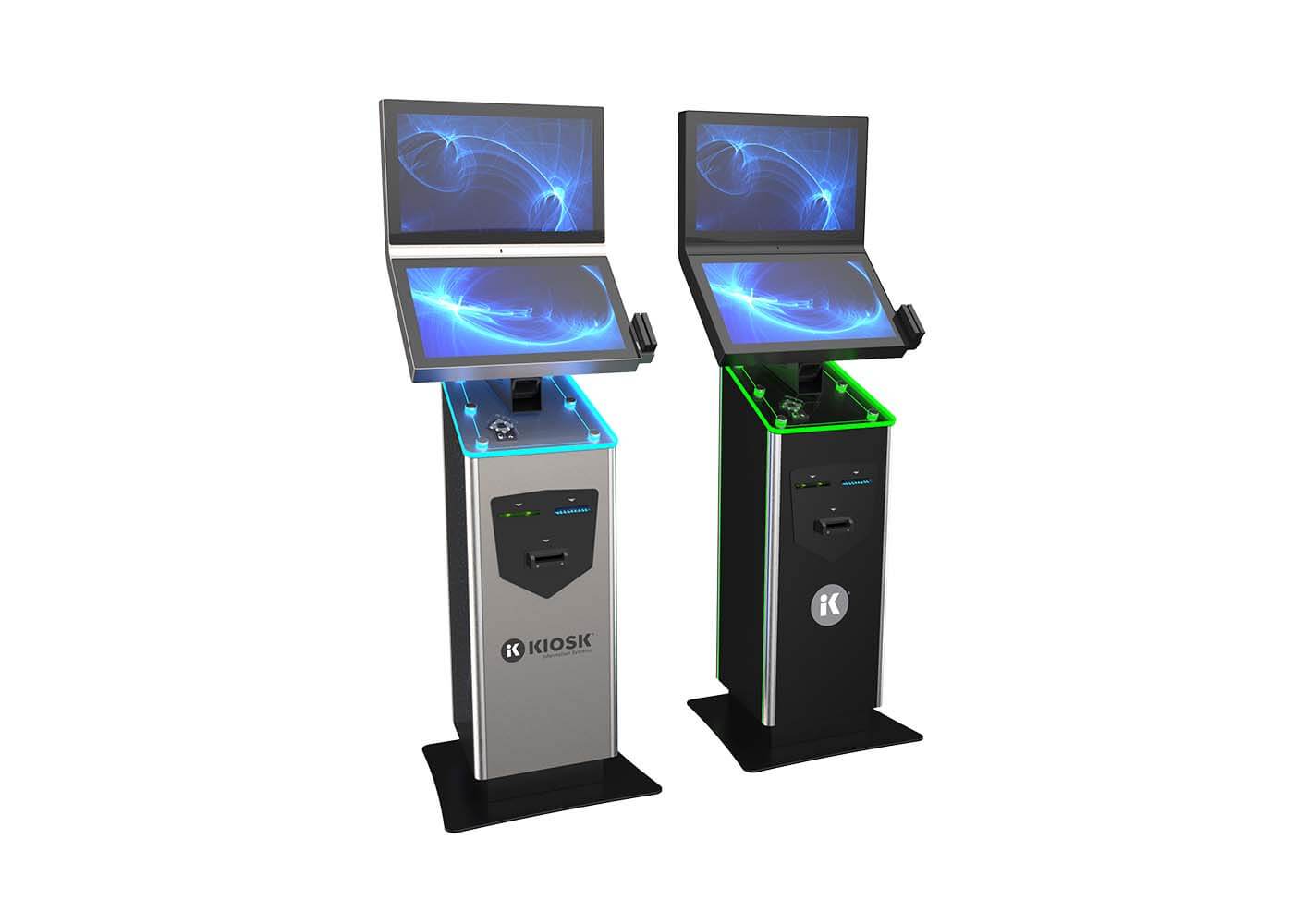 Two Landmark kiosks