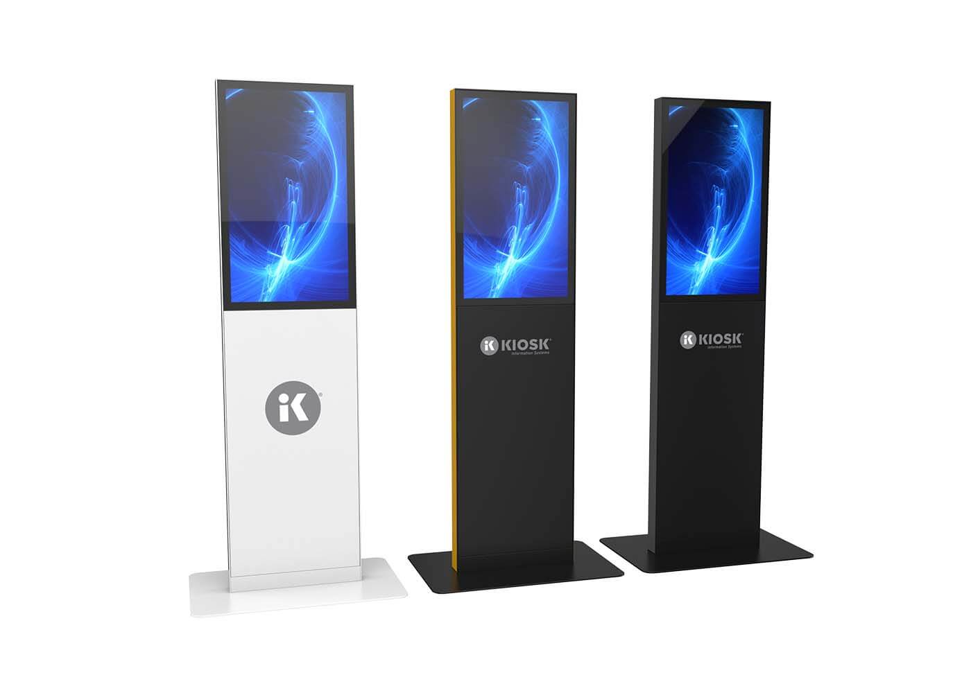 Three portal kiosks