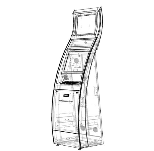 Thinman kiosk wireframe