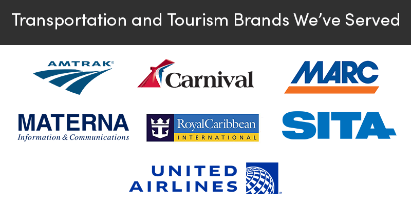 Transportation and Tourism brands served by Kiosk Information Systems