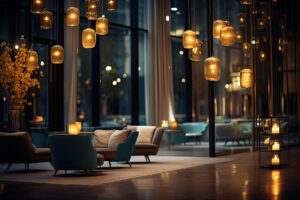 Luxury hotel interior